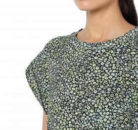 BOSS T-shirt Donna con maniche ad aletta coulisse laterale e