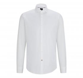 BOSS Camicia Regular Fit In Twill Di Cotone Elasticizzato De