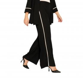 LISA KOTT Pantalone Donna Con Banda Laterale Regular Fit Cur