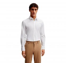BOSS Camicia Slim Fit in Jersey Elasticizzato Ad Alte Presta