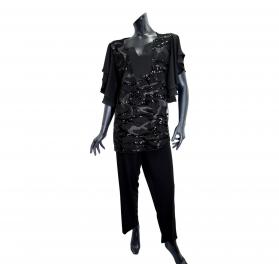 LISA KOTT COMPLETO PANTALONE DONNA CURVY STYLE PAILLETTES LK