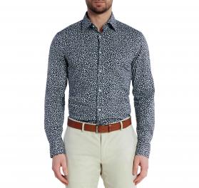 BOSS Camicia Uomo Slim Fit Popelin Di Cotone Elasticizzato S