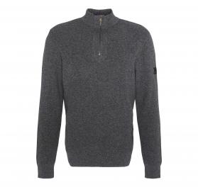 BARBOUR Maglione Uomo Crawley Con zip Corta Colore Charcoal 