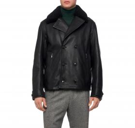 BOSS Giacca Doppiopetto Uomo in Vera Pelle 50524895 Colore N