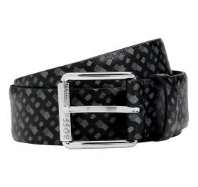 BOSS Cintura Uomo in Pelle italiana Con Stampa Del Monogramm