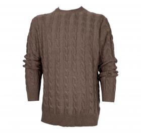 CASHMERE COMPANY Maglia a Treccia Uomo Cashmere e Lana IU721
