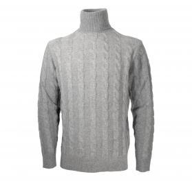 CASHMERE COMPANY Dolcevita Uomo Treccia Slim Fit IU715 1213c