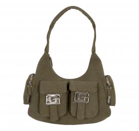 GAELLE PARIS Borsa Donna Reg Hobo Cargo In Canvas Fibbie G N