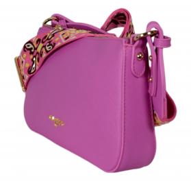 GAELLE PARIS Borsa Donna Mini Shoulder Strap Logo In Metallo