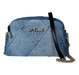 GAELLE PARIS Borsa Donna Reg Camera Bag Denim a Rombi Applic