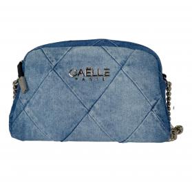GAELLE PARIS Borsa Donna Reg Camera Bag Denim a Rombi Applic