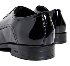 BOSS Scarpe Uomo Derby In Pelle Lucida 50529140 Colore Nero