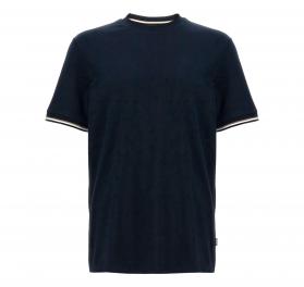 BOSS T-shirt Uomo Thompson Con Righe Tipiche Sul Fondo Manic