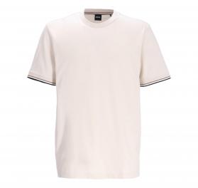 BOSS T-shirt Uomo Thompson Con Righe Tipiche Sul Fondo Manic