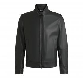 BOSS Giubbotto Uomo Regular Fit in Nappa Martellata Modello 