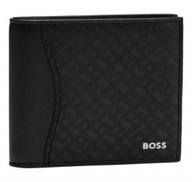 BOSS Portafoglio Con Finitura Lavorata e Motivo Con Monogram