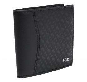 BOSS Portafoglio Con Finitura Lavorata e Motivo Con Monogram