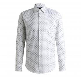 BOSS Camicia Uomo Regular Fit In Popeline Di Cotone Elastici