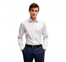 BOSS Camicia Uomo Regular Fit In Popeline Di Cotone Elastici