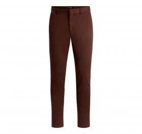BOSS Pantalone Uomo Chino Slim Fit In Gabardine Di Cotone El