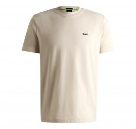 BOSS T-Shirt Uomo Regular Fit In Cotone Elasticizzato Con Lo