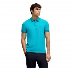BOSS Polo Uomo in Piqué di Cotone Con Logo Sul Sottocollo M