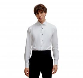 BOSS Camicia Uomo Formale Slim Fit In Popeline Di Cotone Ela