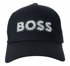 BOSS Cappello Donna Con Visiera e Logo Brillantinato Lilyan 
