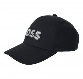 BOSS Cappello Donna Con Visiera e Logo Brillantinato Lilyan 