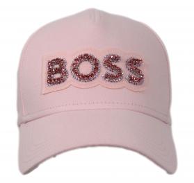 BOSS Cappello Donna Con Visiera e Logo Brillantinato Lilyan 