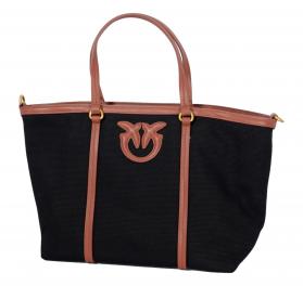 PINKO Borsa Donna Miranda Shopper Classic Canvas e Pelle 104