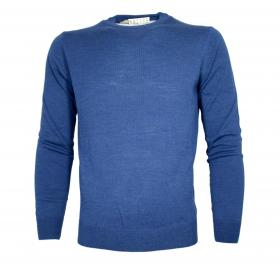 CASHMERE COMPANY Maglia Uomo Girocollo Pura Lana Merinos Ext