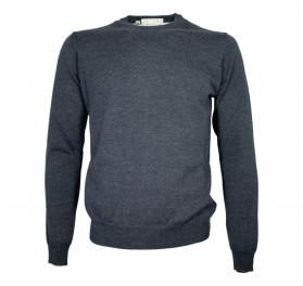 CASHMERE COMPANY Maglia Uomo Girocollo Pura Lana Merinos Ext