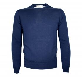 CASHMERE COMPANY Maglia Uomo Girocollo Pura Lana Merinos Ext