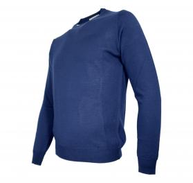 CASHMERE COMPANY Maglia Uomo Girocollo Pura Lana Merinos Ext