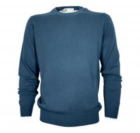 CASHMERE COMPANY Maglia Girocollo Uomo In Puro Cashmere Colo