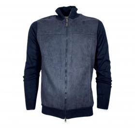 CASHMERE COMPANY Giacca Uomo Full Zip Cotone & Cashmere con 