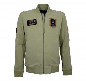 AERONAUTICA MILITARE Felpa Uomo Full Zip Ricamata FE2071UF00