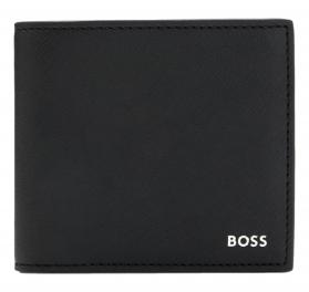 BOSS Portafoglio Uomo in Pelle Rigenerata in Logo Argento 50