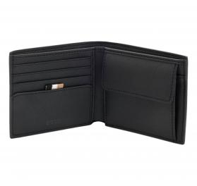 BOSS Portafoglio Uomo in Pelle Rigenerata in Logo Argento 50