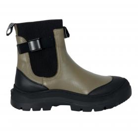 BARBOUR Scarponcino Donna Modello Chelsea in Pelle e Gomma L