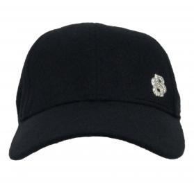 BOSS Cappello Donna In Lana E Seta Con Logo Brillantinato Ar