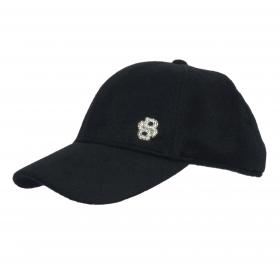 BOSS Cappello Donna In Lana E Seta Con Logo Brillantinato Ar