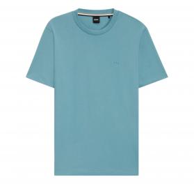 BOSS T Shirt In Jersey Di Cotone Con Logo Thompson 01 50468347 Colore Celeste