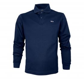 PAUL SHARK Polo Uomo Manica Lunga In Pique Di Cotone 9931100