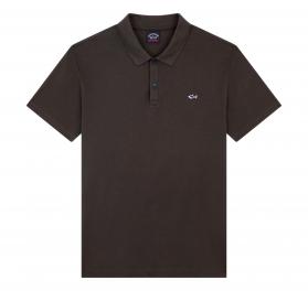 PAUL SHARK Polo Cotone Organico Pique Con Shark Badge 993110