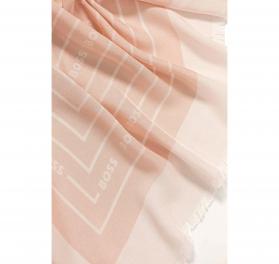 BOSS Foulard Donna Tessuto Fine Modal Seta Colore Rosa Salmone Modello 50521800