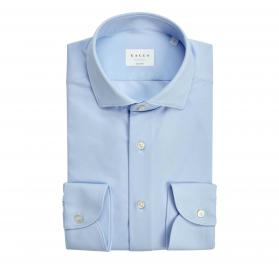 Camicia Uomo Active Slim Fit Collo Francese Piccolo Celeste 