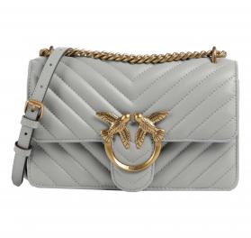 PINKO Borsa Donna Love One Mini Chevron 100074 Colore Grigio