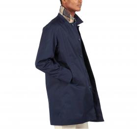 BARBOUR Giacca Uomo Impermeabile In Tessuto Leggero Con Fodera Tartan Rokig MWB0856NY75 Colore Blu